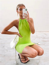 Ember Backless Halter Knit Dress
